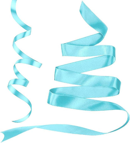 Light Blue Ribbon for Cinco De Mayo Decorations Satin Ribbons 3/8 inch 25 Yards - Image 3