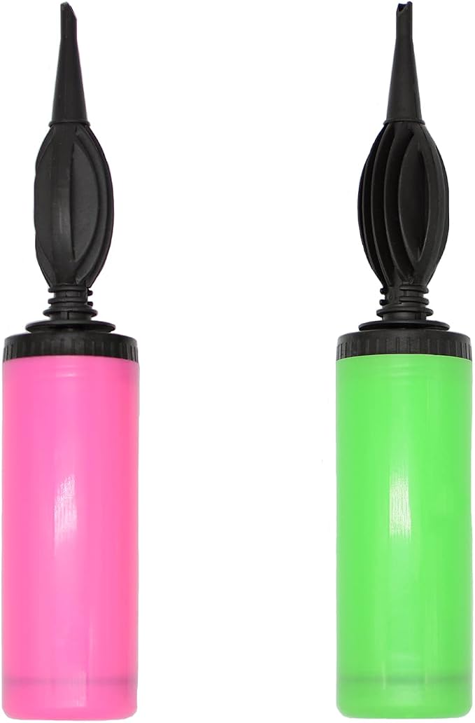 Balloon Pump Hand Held 2Pack, Double-Way Air Intake Portable Manual Inflator by RUIFYRAY