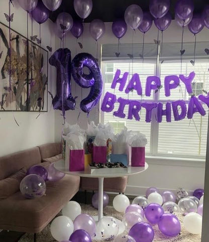 Purple Number 6 Balloon 40 inch, Balloon numbers party supplies, deco photo - Image 6