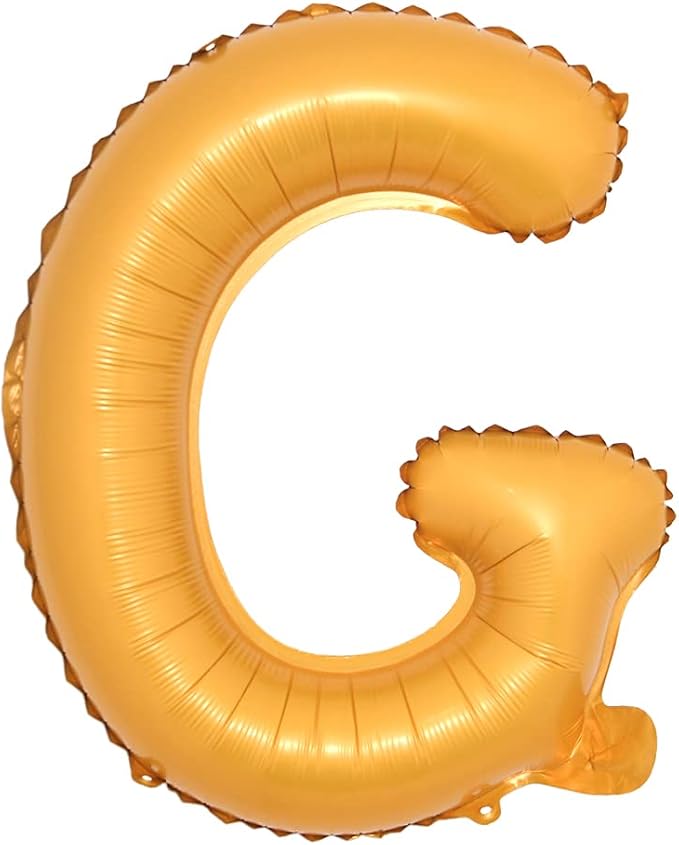16" inch Single Orange Alphabet Letter Number Balloons Aluminum Hanging Foil by RUIANSI
