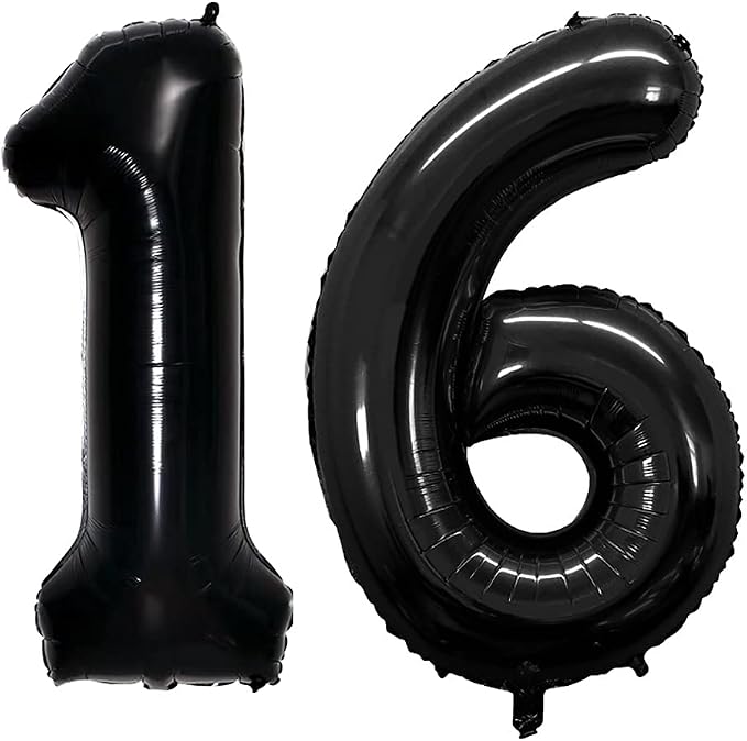 Number 16 Balloons for 16th Birthday Sweet 16 Party Decorations, 42 Inch Jumbo by GOER