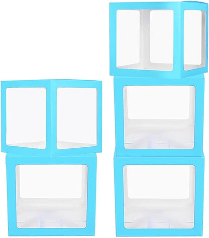 uxcell 5 Pcs Party Balloon Boxes, Transparent Balloon Boxes by uxcell