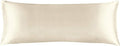 BEDELITE Satin Body Pillow Cover, Super Soft and Cooling Body Pillow Pillowcase for Hair and Skin, Breathable Silky Full Long Pillowcase Cover(20"x54", Beige)
