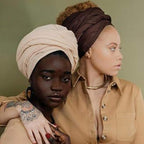 Harewom Head Wraps for Black Women Stretch Head Scarf Long African Hair Wraps Turban Headwraps Jersey Headbands