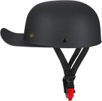 Baseball Style Cap Retro Motorcycle Helmet Unisex-Adult - DOT Approved