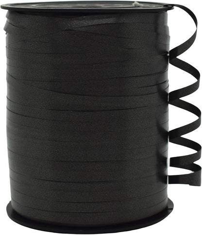 Curling Ribbon Black Ribbon for Gift Wrapping 500 Yards x 1/5" Wide | Balloon by IEDASINGSCHOICE
