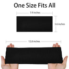 Black Headbands for Women Wide Non Slip Head Bands Soft Elastic Thick Hairbands for Women's Hair Fashion Workout Yoga Hair Accessories, 6 Pack