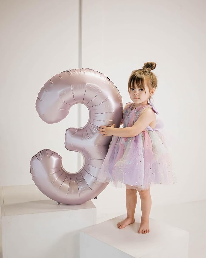Lilac Number 0 Balloon 40 Inch - Image 3