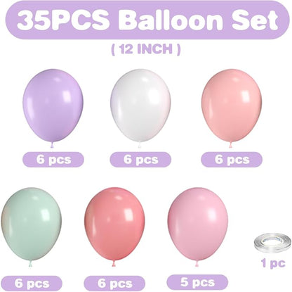 Pastel Rainbow Balloons, Colorful Balloon - Image 2