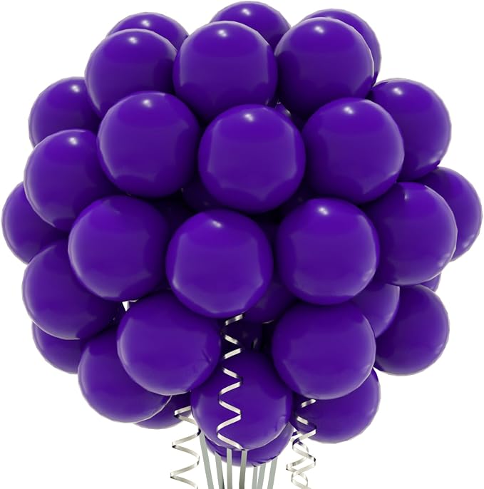 Purple Balloons Birthday Party Balloons by Unknown