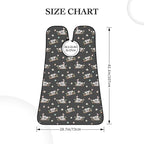 Non-Stick Beard Shaving Bib, Hair Catcher Apron with Suction Cups, Waterproof Grooming Tool for Men Husband, Cute Cartoon Koala and Flowers Floral Shave Bib