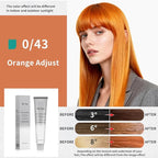 PureStyle 100g Professional Permanent Hair Color Dye Cream Ammonia Free, Long Lasting Orange Color, Natural Shine, For All Hair Types Easy At Home Application (0/43 Orange)