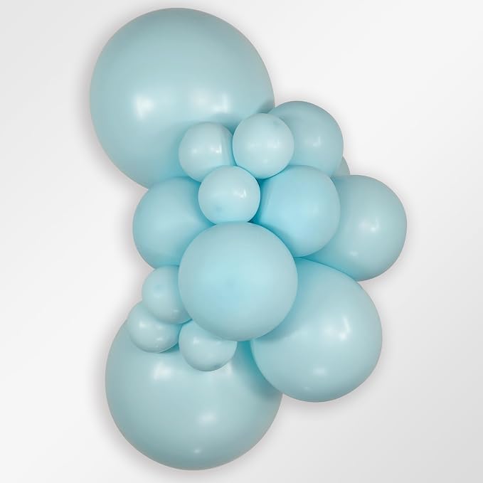 Sempertex Round Pastel Matte Blue Balloons, 18 Inch, Graduation, Baby Shower - Image 2