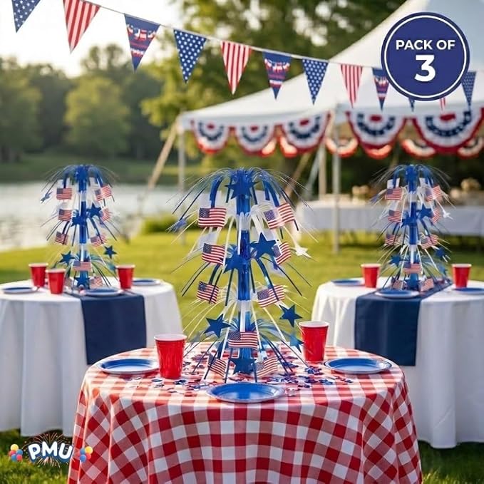 PMU 3 Pcs 21 Inch Patriotic Centerpieces - Image 3