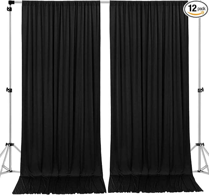 AK TRADING CO. 10 feet x 10 feet IFR Polyester Backdrop Drapes Curtains Panels by Fabrics%7CEventDecor%7CCrafts%7CUpholsteryFoam