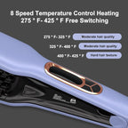 JINRI Hair Iron, Hair Brush, Pumped-Up Volume, Adjustable Temp, 360 ° Tail Rotation, Lasting Volume, for Short Or Thin Hair, Dual Voltage (100-240V), Volumizing Hair Iron, Purple, 1.25 inch