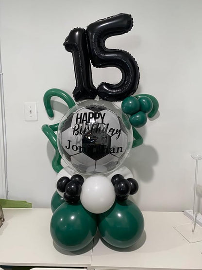 Number 5 Balloons Birthday Decorations, 40In Black Balloons - Image 3