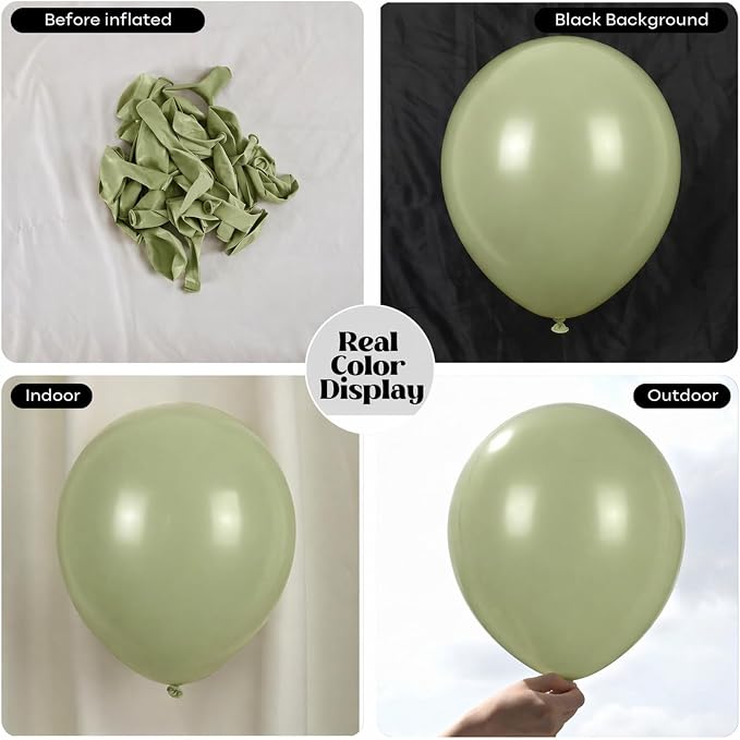 Sage Green Balloons - Image 2
