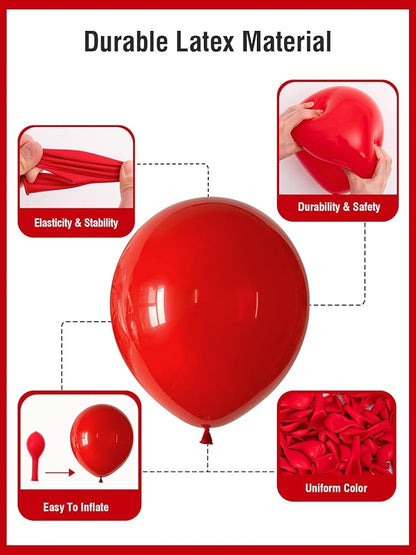 Rainbow Balloons 12 Inch 60 Pcs Assorted Color Latex Balloons - Image 3