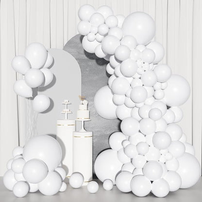 Ouddy Party 129Pcs Matte White Balloons Different Sizes 18 12 10 5 Inch | 6Pcs - Image 7