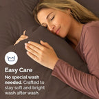 King Pillow Cases Set of 6 - Ultra Soft Hotel Quality Pillowcase Covers - Comfy & Wrinkle Free - Shrink, Stain and Fade Resistant - Easy-Care, Machine Washable Pillow Protectors - 6 Piece Set - Brown