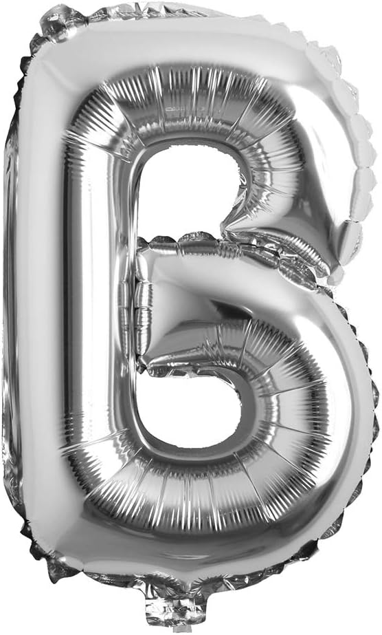 32 inch Letter Balloons Silver Alphabet Number Balloons Foil Mylar Party by REIANS