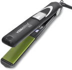 Pro Vibrating Ceramic Tourmaline Ionic Flat Iron, 1-inch - Fast, Frizz-Free Ceramic Hair Straightener with Easy, Gentle Glide for Waves, Curls, Smooth Hair - Professional Styling Tools