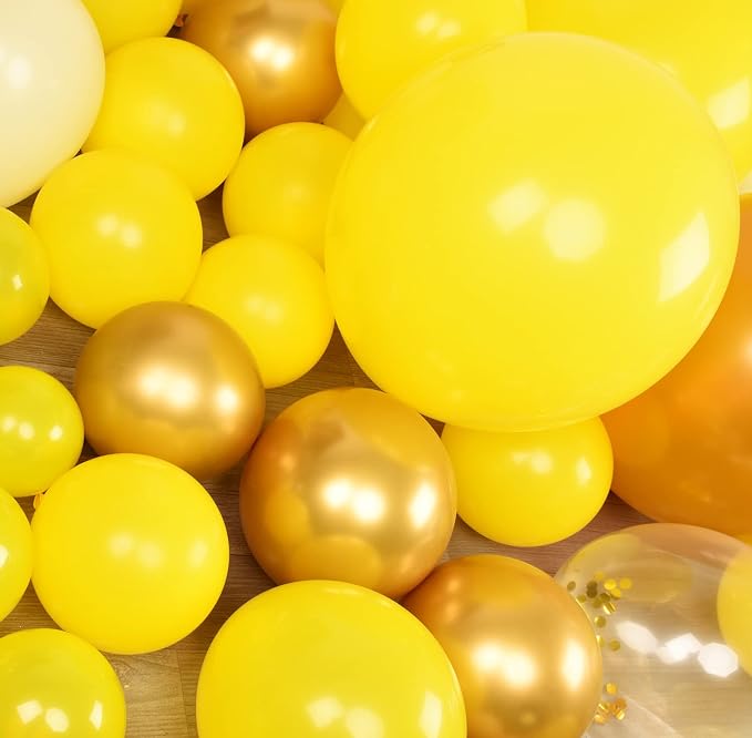 10 Inch Yellow Balloons - Image 4