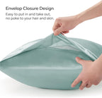 BEDELITE Satin Body Pillow Cover, Super Soft and Cooling Body Pillow Pillowcase for Hair and Skin, Breathable Silky Full Long Pillowcase Cover(20"x54", Haze Blue)