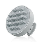 HEETA Hair Scalp Massager for Hair Growth, Shampoo Brush, Scalp Scrubber Exfoliator with Soft Silicone Bristles for Dandruff Removal to Relieve Stress, Wet Dry Use Updated Material, Grey