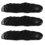 Unaone Hair Elastics Ties, 300 PCS Stretchable Rubber Hair Band No Crease Hair Band 2mm for Thin Hair, Suitable for Women, Men, Girls and Boys,Black