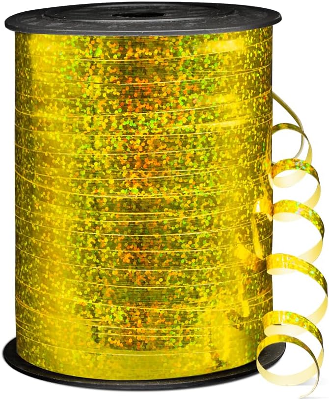 500 Yards Shiny Metallic Gold Curling Ribbon by Isaspire