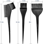Hair Dye Color Brush and Bowl Set, Color Bowl Brushes Tool Mixing Bowl Kit Tint Comb for Hair Tint Dying Coloring Applicator (Black)