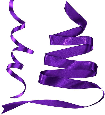 Purple Satin Ribbon 3/8 Inch 25 Yards Vintage Purple Ribbon Fabric Satin - Image 3