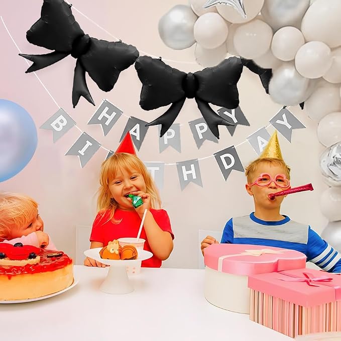 4pcs Jumbo Oversized Ribbon Balloons Coquette Bow Balloons Bow Party Coquette - Image 6