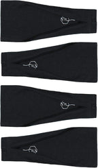 Maven Thread 4" Wide Workout Headbands for Women (4 Pack) – Non-Slip Sweatbands for Gym, Running & Yoga