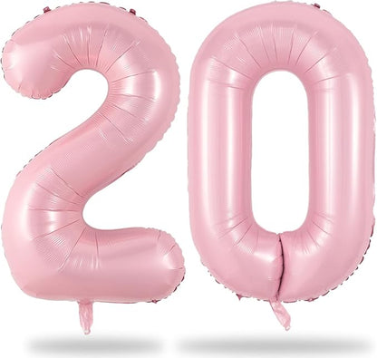 40 Inch 20th Birthday Balloon for Women by Lingqiang
