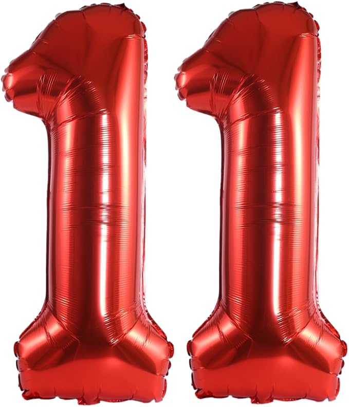 Number 11 Balloon Foil Mylar Balloons by YPSelected