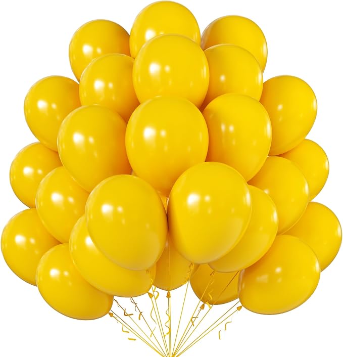 10 Inch Lemon Yellow Balloons by KALOR