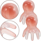 2Pcs Octopus Scalp Massager Comb Pink, Handheld Head Scratcher and Hair Scalp Massager Tool for Acupressure, Deep Relaxation, Hair Care, and Neck Back Massage