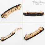 French Amie Small 2 1/4 inch Celluloid Handmade Hair Barrette No Slip Grip Durable Styling Women Hair Accessories Hair Clip for Girls, Made in France(Tokyo)