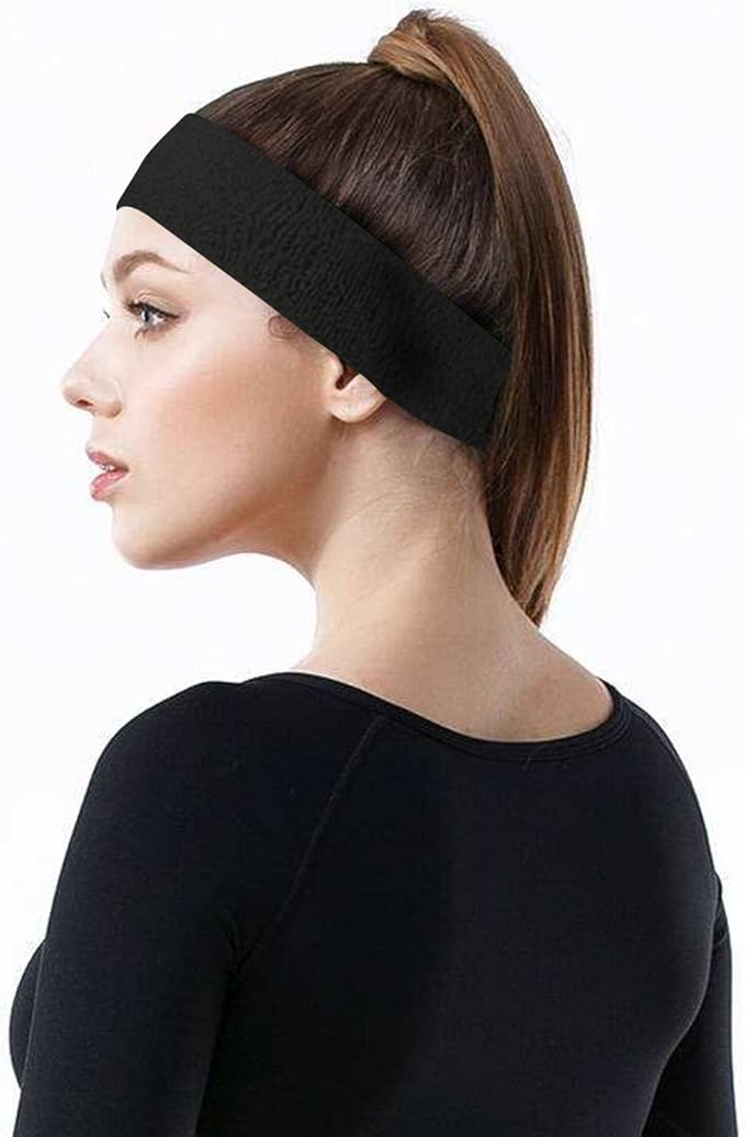 INNOLIFE 12 Pack Thin Mixed Colors Gym Workout Unisex Yoga Soft Cotton Stretchy Headbands Sweatbands Sports Indoor Outdoor Yoga Dance Exercise Fitness Headbands