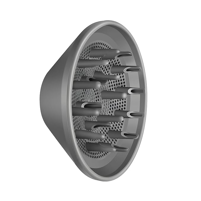 Hair Diffuser Attachment Nozzles for Dyson Supersonic Hair Dryer HD01 HD02 HD03 HD04 HD08 HD15 Tools Accessaries for Flex Style Blow Dryer Styler, Styling Tool for Wavy, Curly, Coily Hair, Grey