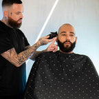 Barber Strong The Barber Cape Haircut Cover for Men, Hair Repelling and Static-Reducing Material, Water Resistant Fabric