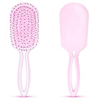 Hair Brush for Women, Pink Detangler Brush Full Sized, Detangling Hairbrush for Pain-free Opening Knots on All Hair Types, Pink and White Combined, 1 Pack