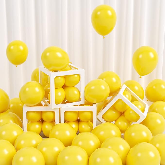 FOTIOMRG 120pcs 5 inch Yellow Balloons | Birthday, Graduation, Baby Shower by FOTIOMRG