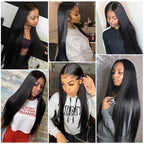 Human Hair Bundles Natural Black Straight Hair Extensions Grade 8A Peruvian Virgin Remy Hair Single Bundle 22 Inch Double Weft Real Color 1B Hair Weave