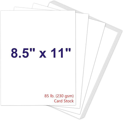 Joyberg 100P White Cardstock 8.5 x 11, 230gsm Cover Cardstock Paper, 85 Lb by Joyberg