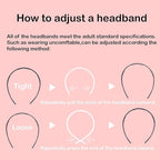 6 Pack Headbands Designed for Eyewear,Flex No Pressure Hairbands for Women Comfortable Plastic Headbands with Teeth-Matte Finish
