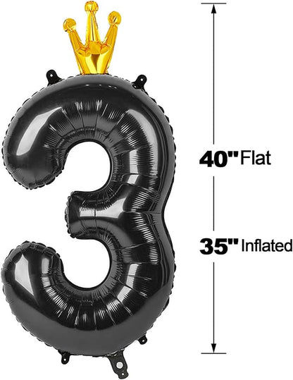 Black 3 Balloon - Image 6